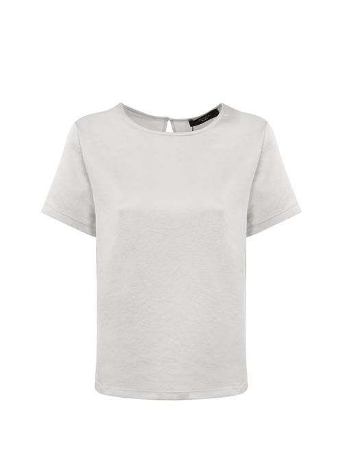 T-shirt Amburgo in raso e jersey Perla WEEKEND MAX MARA | 2515941051600003